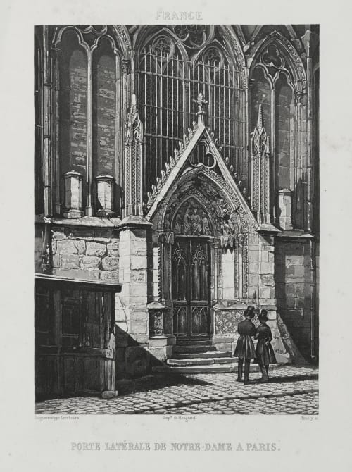 Porte Latérale de Notre-Dame a Paris. Lerebours, Noël Paymal  (French)