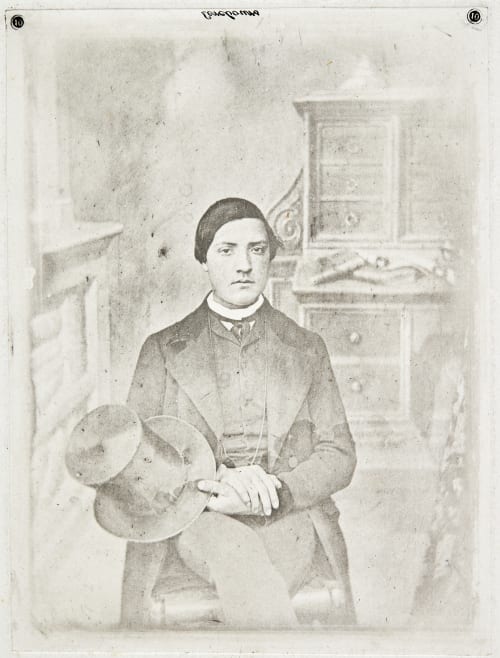 Portrait d’un jeune homme Fizeau, Louis Armand Hippolyte  (French, 1819-1896)
