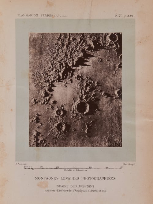 Montagnes lunaires photographiées Nasmyth, James  (British, 1808-1890)