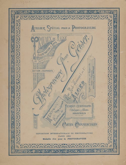 Untitled Geiser, Jean  (Swiss, 1848-1923)