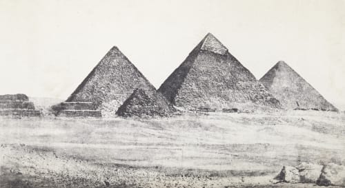 Les Trois Pyramides de Djizeh Geoffray, Stephane  (French, 1827-1895)