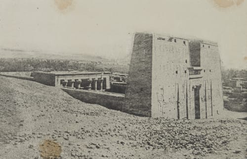 Pylone et Temple. Edfour (Haute-Égypte) Geoffray, Stephane  (French, 1827-1895)