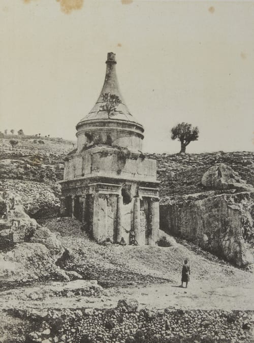 Tombeau D’Absalon. Jérusalem-Vallée de Josaphat Geoffray, Stephane  (French, 1827-1895)