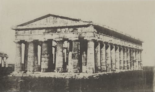 Temple de Pæstum. Près Salerne (Italie méridionale). Geoffray, Stephane  (French, 1827-1895)