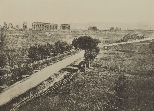 Route et Restes D’Aqueducs dans la Campagne Romaine Geoffray, Stephane  (French, 1827-1895)