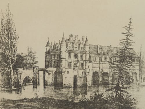 Chateau de Chenonceaux. Indre-et-Loire Geoffray, Stephane  (French, 1827-1895)