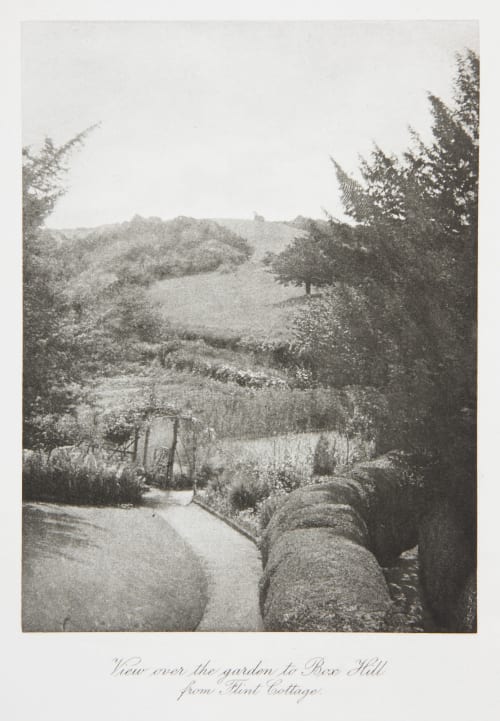 View over the garden to Box Hill Evans, Fredrick  (British, 1853-1943)