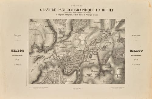 Spécimen Gravure Paniconographique en Relief 