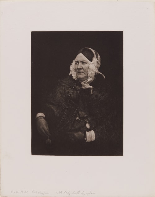 Old Lady with Eyeglasses (handwritten on sheet) Hill, David Octavious  (Scottish, 1802-1870)Adamson, Robert  (Scottish, 1821-1848)