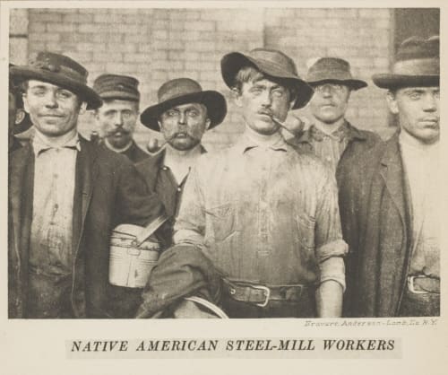Native American Steel-Mill Workers Hine, Lewis  (American, 1874-1940)