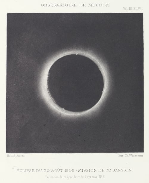 Éclipse du 30 Aout 1905 Janssen, Jules  (French, 1824-1907)