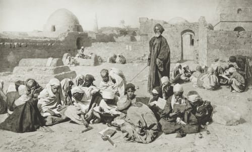 School in Upper-Egypt Junghaendel, R. M.  (German, 1888–1898)