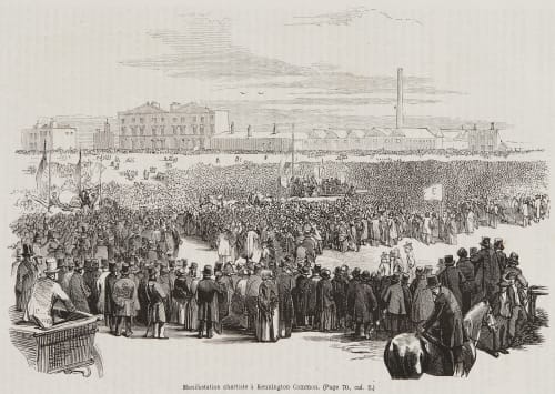 The Chartist Meeting on Kennington Common, 10 April 1848 Kilburn, William Edward  (British, 1818-1891)