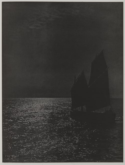 Soleil Couchant (Marine) Fondu, Charles  (Belgian)