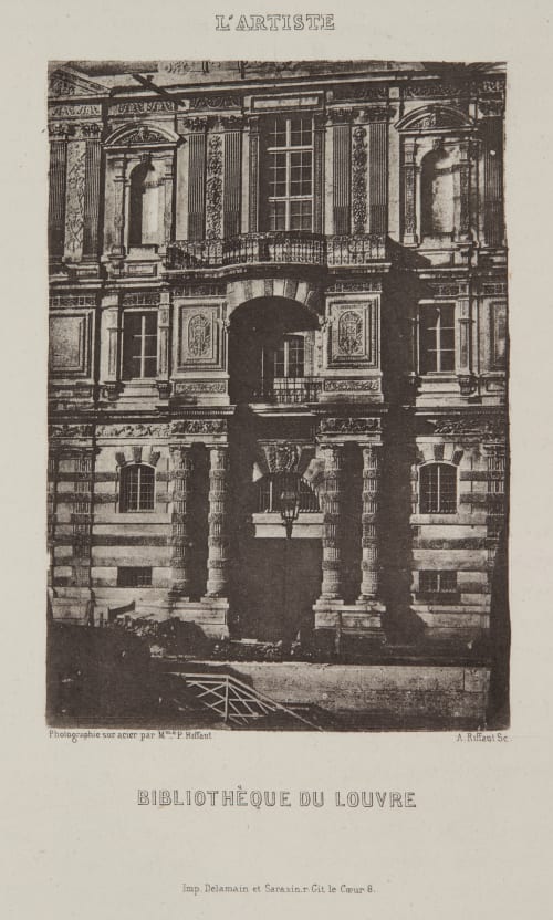 Bibliotheque du Louvre Riffaut, Adolphe Pierre  (French, 1821-1859)