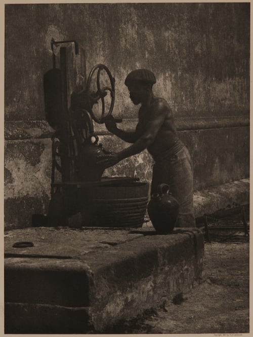 A Water Carrier – Cuba Latimer, Horace A  (American, 1860-1931)