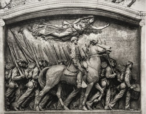 Augustus Saint Garden’s monument to Colnel Robert Gould Shaw Unknown  (American)