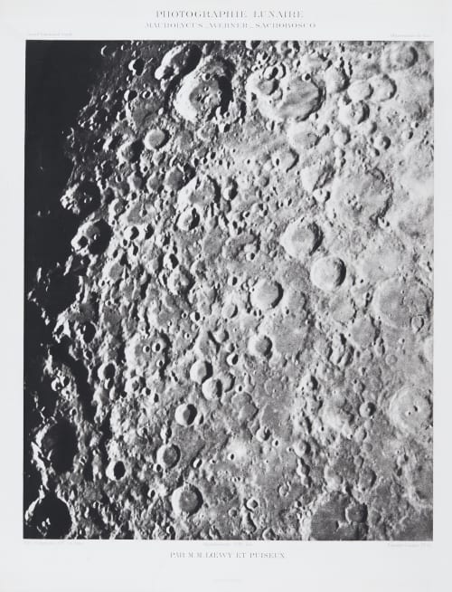 Pl. XX: Maurolycus, Werner, Sacrobosco Loewy, Maurice  (French, 1833-1907)Piuseux, Pierre Henri  (French, 1855-1928)