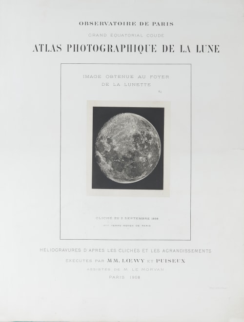Atlas photographique de la Lune (cover) Loewy, Maurice  (French, 1833-1907)Piuseux, Pierre Henri  (French, 1855-1928)