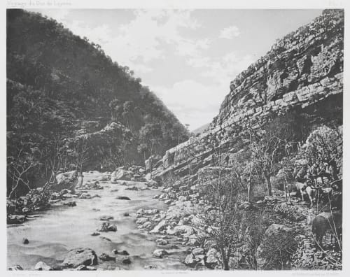 PL. 1 Valée du Nahr-El-Kelb Vignes, Louis  (French, 1831-1896)