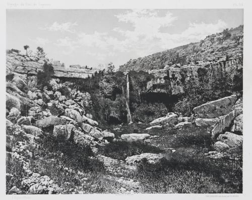 PL. 34 Ain Mousa: Au Pied du Mont Nebo Vignes, Louis  (French, 1831-1896)