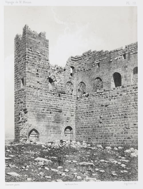 PL. 12 Karak. Détails de la Tour Dite De Malek-Ed-Daher Sauvaire, Henri  (French, 1831-1896)