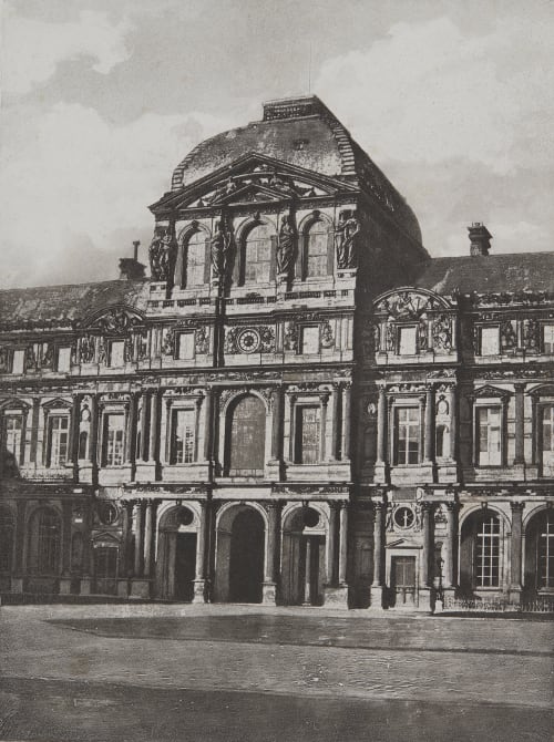 Paris, le pavillon de l’horloge, Palais des Tuileries Nègre, Charles  (French, 1820-1880)