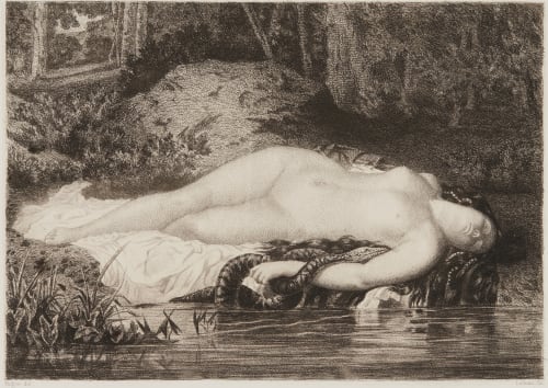 La mort de Coronis Nègre, Charles  (French, 1820-1880)