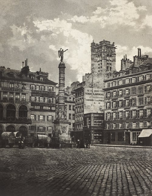 Place du Chåtelet Nègre, Charles  (French, 1820-1880)