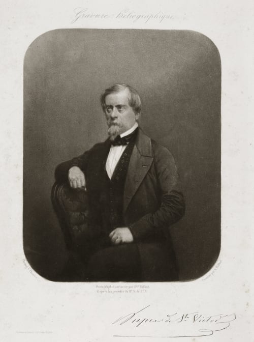 Niepce de St. Victor test print Plumier, Victor  (French)