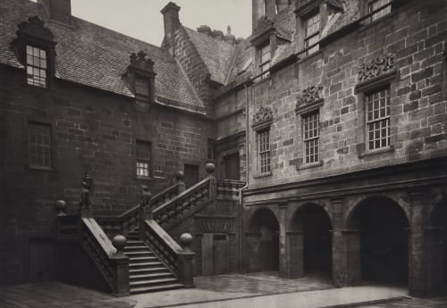 The Outer Court, with the Great Stair Leading to the Fore-Hall Annan, Thomas  (Scottish, 1829-1887)