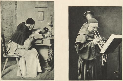 Diptych: Bienheureux & Un Solo (alt) Dumont, John E.  (American, 1856-1944)Scolik, Charles  (American, b.active 1890s)