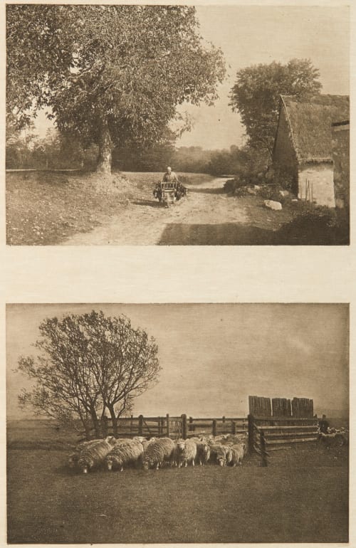Diptych: Retour des Champs & Changement de Paturage (alt) Greger, Karl  (British, b.active 1890s)Naudot, Paul  (British, b.active 1890s)