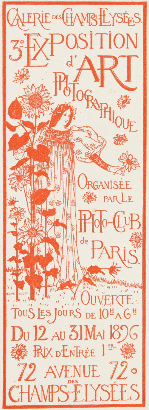 Exhibition Poster by Edme Couty Couty, Edme  (French, b.active 1890s)