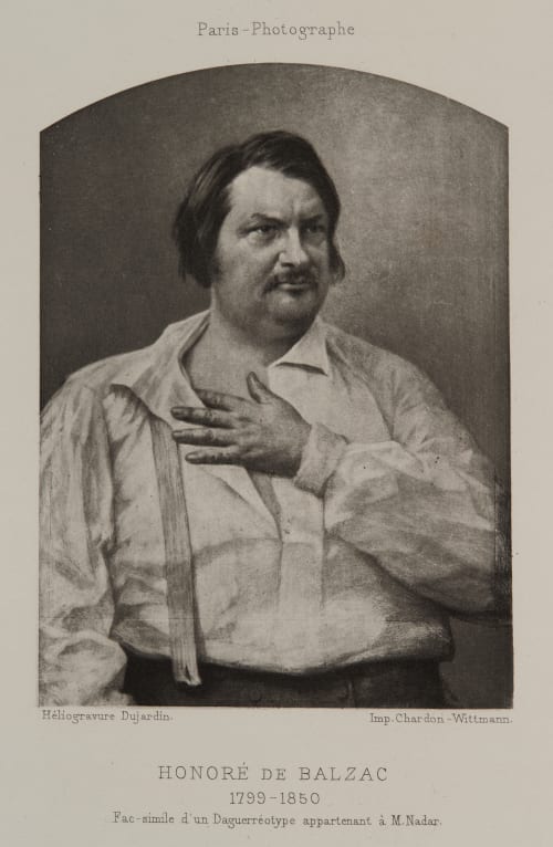 Honore de Balzac Bisson, Louis-Auguste  (French, 1840-1876)