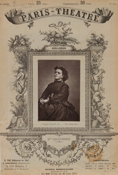 Mme Galli-Marié Pierre Petit  (French, 1832-1909)