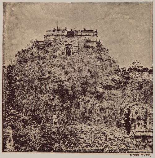 View of the pyramid called “House of the Dwarf” at Uxmal Le Plongeon, Augustus  (American, 1826-1908)
