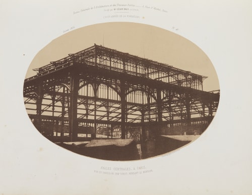 Halles Centrales, A Paris Poitevin, Alphonse  (French, 1822-1912)