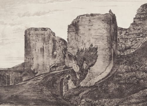 Corfe Castle Pouncy, John  (British, 1818-1894)