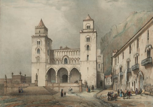 Cathédrale de Céfalu Giraut de Prangey, Joseph-Philibert  (French, 1804-1892)