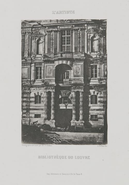 Bibliotheque du Louvre Riffaut, Adolphe Pierre  (French, 1821-1859)