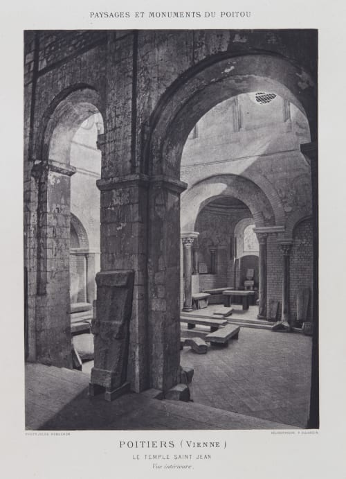 Le Temple Saint Jean (vue intérieure) Robuchon, Jules Cesar  (French, 1840-1922)