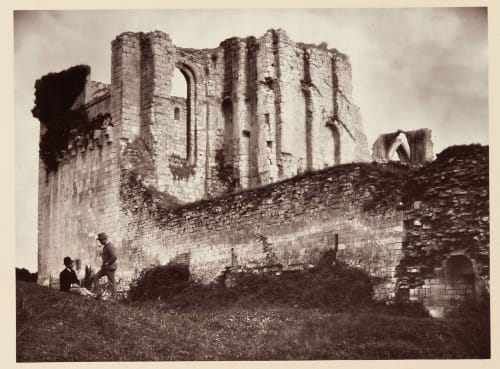 Maillezais (Vendėe) La Façade de la Cathédrale, XV1 Siėcle Robuchon, Jules Cesar  (French, 1840-1922)