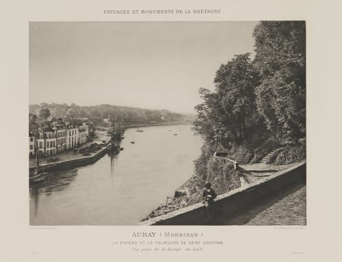 Pl. 5 La Rivière et Le Faubourg de Saint Goustan Robuchon, Jules Cesar  (French, 1840-1922)
