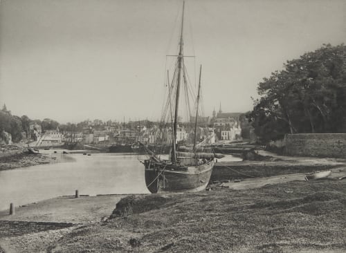Auray (Morbihan) Le Port et le Faubourg de Saint Goustan Robuchon, Jules Cesar  (French, 1840-1922)