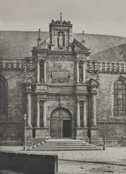 Auray (Morbihan) Eglise Saint-Gildas Portrait latéral Sud. Robuchon, Jules Cesar  (French, 1840-1922)