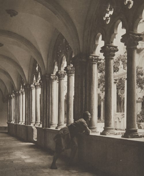 Kreuzgang des Dominikanerklosters in Ragusa. Rothschild, Nathaniel Mayer von  (Vienna, 1836-1905)