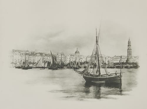 Alter Hafen von Neapel. Rothschild, Nathaniel Mayer von  (Vienna, 1836-1905)