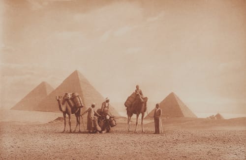 Die Pyramiden von Gizeh. Rothschild, Nathaniel Mayer von  (Vienna, 1836-1905)