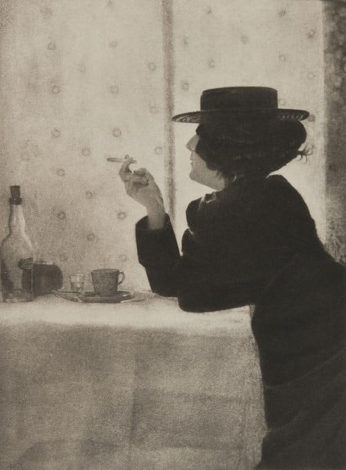 Cigarette Girl — A Poster Design Demachy, Robert  (French, 1859-1936)